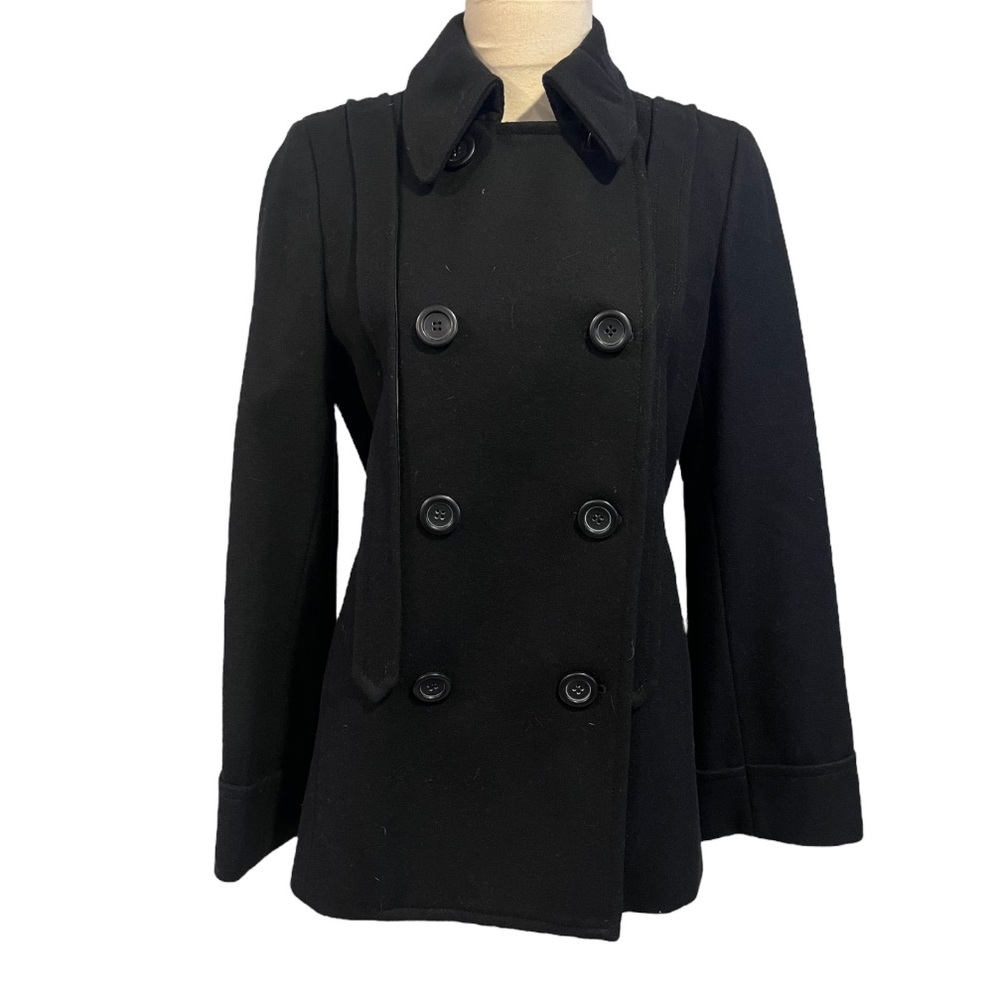 ❄️ J. Crew Black Wool Pea Coat
